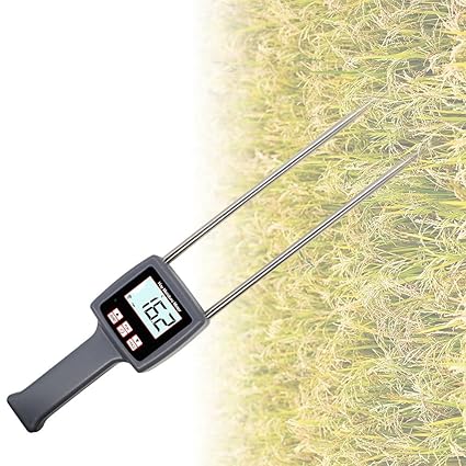 Hay Moisture Meter Tester For Alfalfa Pasture Knots Straw Etc With Measuring Range 0-80% Resolusion 0.1 Accuracy 0.5% n