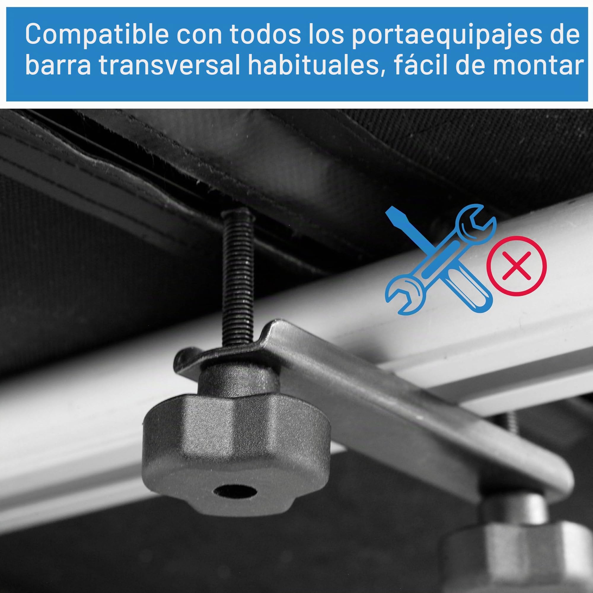 FISCHER 126000 - Cofre para techo (plegable, resistente al agua, 270 L, con bolsa de almacenamiento)