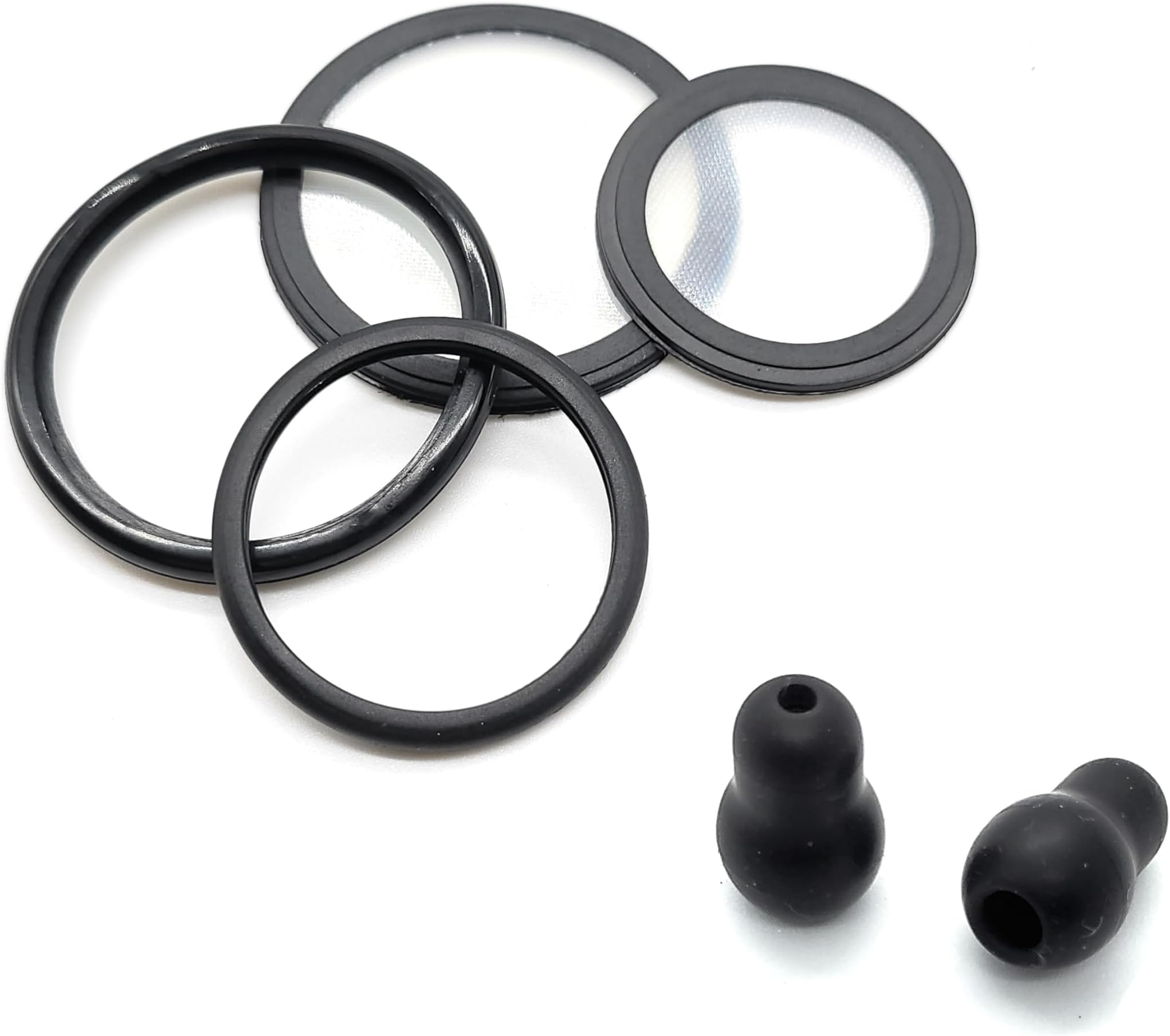 Adult + Pediatric Diaphragm with Rim Assemblies. Fits Cardiology III (3) + 2 Extra Ear Pieces. Compatible with Littmann and Other Stethoscopes
