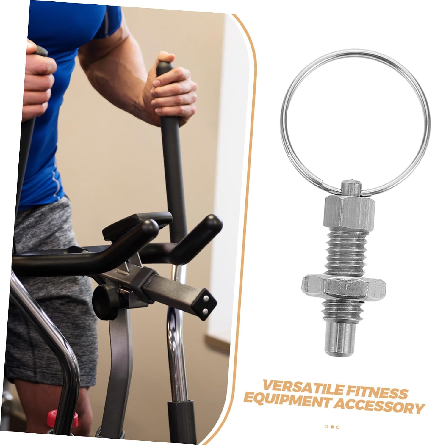Hemoton Fitness Equipment Pull-Out Indexing Plunger with Pin Indexing Plunger with Pull Ring Threaded Indexing