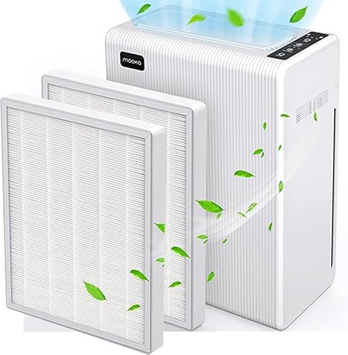 E-300L - Purificador de aire y 2 filtros combinados, purificadores de aire para el hogar, habitación grande, filtro HEPA H13, filtro ultra