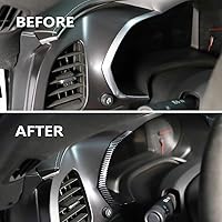 Vista 3 de Korlot Cubierta de tablero de instrumentos de fibra de carbono para Chevrolet Corvette C7 Accesorios interiores