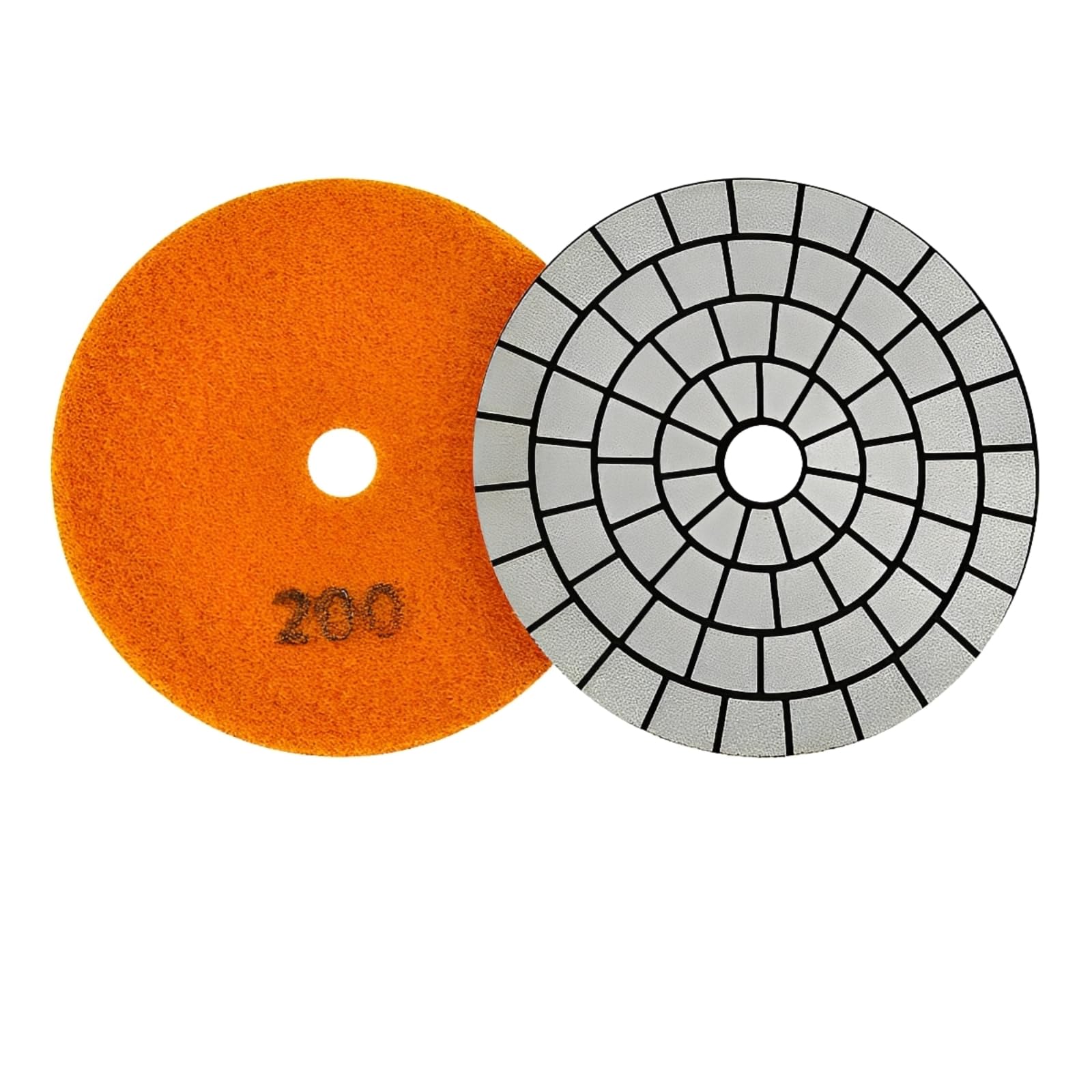 Electroplated Diamond Sanding Pad, 200Grit 4inch 100mm Grinding Disc Hook and Loop Backing for Stone Tile Glass Trimming & Metal Polishing & Wood Sanding (1 Piece)