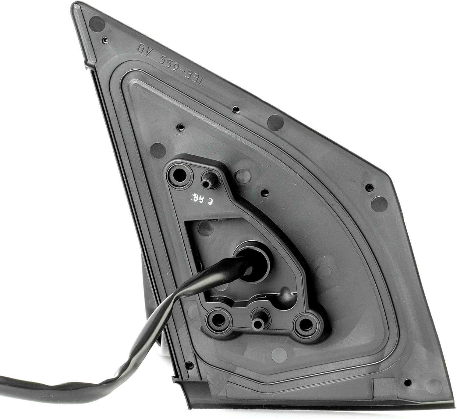 Spieg Driver Side Mirror for 2009-2013 Toyota Corolla Power Adjustment Heated Glass Manual Folding Black Left 5 Pins TO1320247