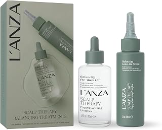 L'ANZA Scalp Therapy Pre-Wash Oil & Leave-In Scalp Serum Duo | Scalp care oil & scalp serum gift set for a soothed, balanced-feeling scalp