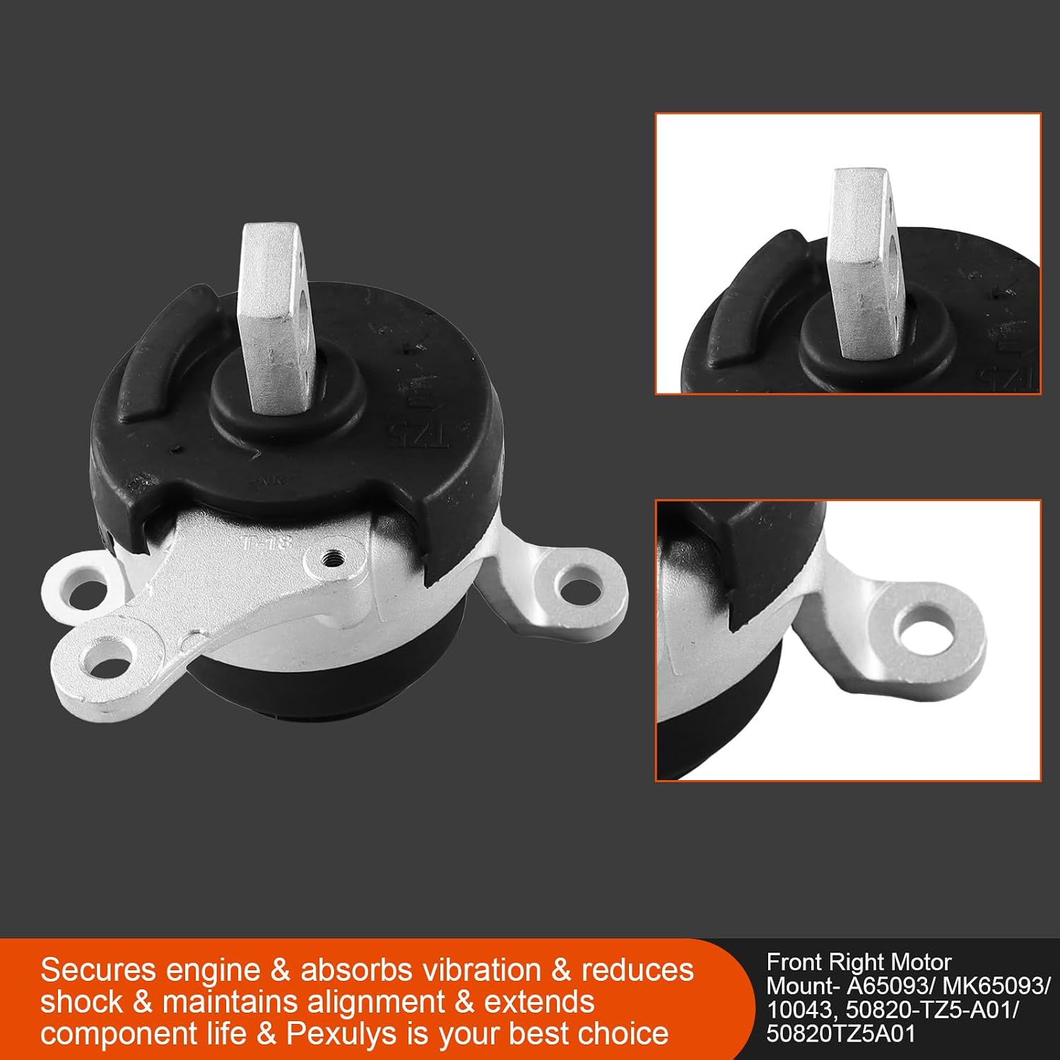 4Pcs Engine Motor Mount & Transmission Mount, For Acura MDX 2017-2020, For Honda Pilot 2016-2022, For Passport 2019-2024, For Ridgeline 2021-2023 - 3.5L V6, Replace# A45002 A65093 A45003 A65100