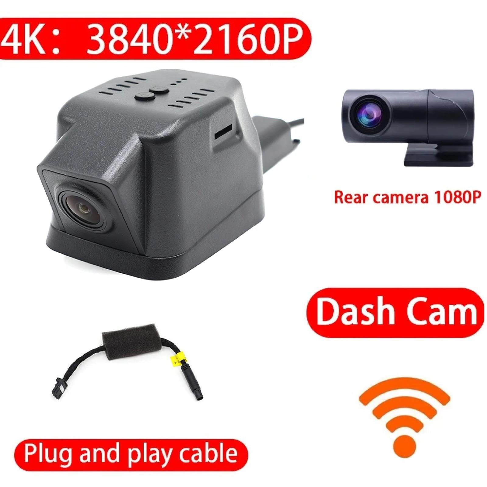 Telecamera Auto 2K Anteriore Per Chery Omoda 5 C5 5X 2022-2025 | WiFi | Visione Notturna | G-Sensor | Montaggio OEM | OBD | 64GB Inclusi - 2