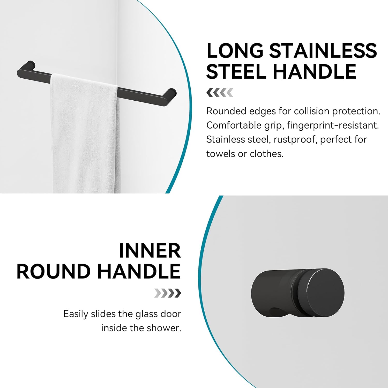 Frameless Double Sliding Tub Shower Door 59-60" W x60 H, 5/16" (8mm) Thick Easy-Clean Tempered Glass, Easy Installation, Safety Tested Glass Tub Doors Matte Black