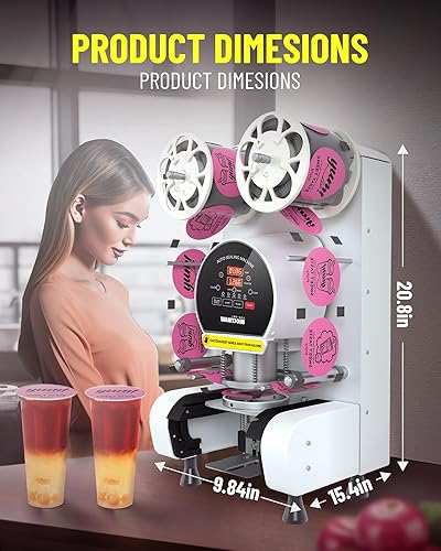 Miniatura 6 de WantJoin Máquina de sellado de tazas máquina selladora automática de tazas de 89903740in 350354374 pulgadas máquina eléctrica de sellado de tazas