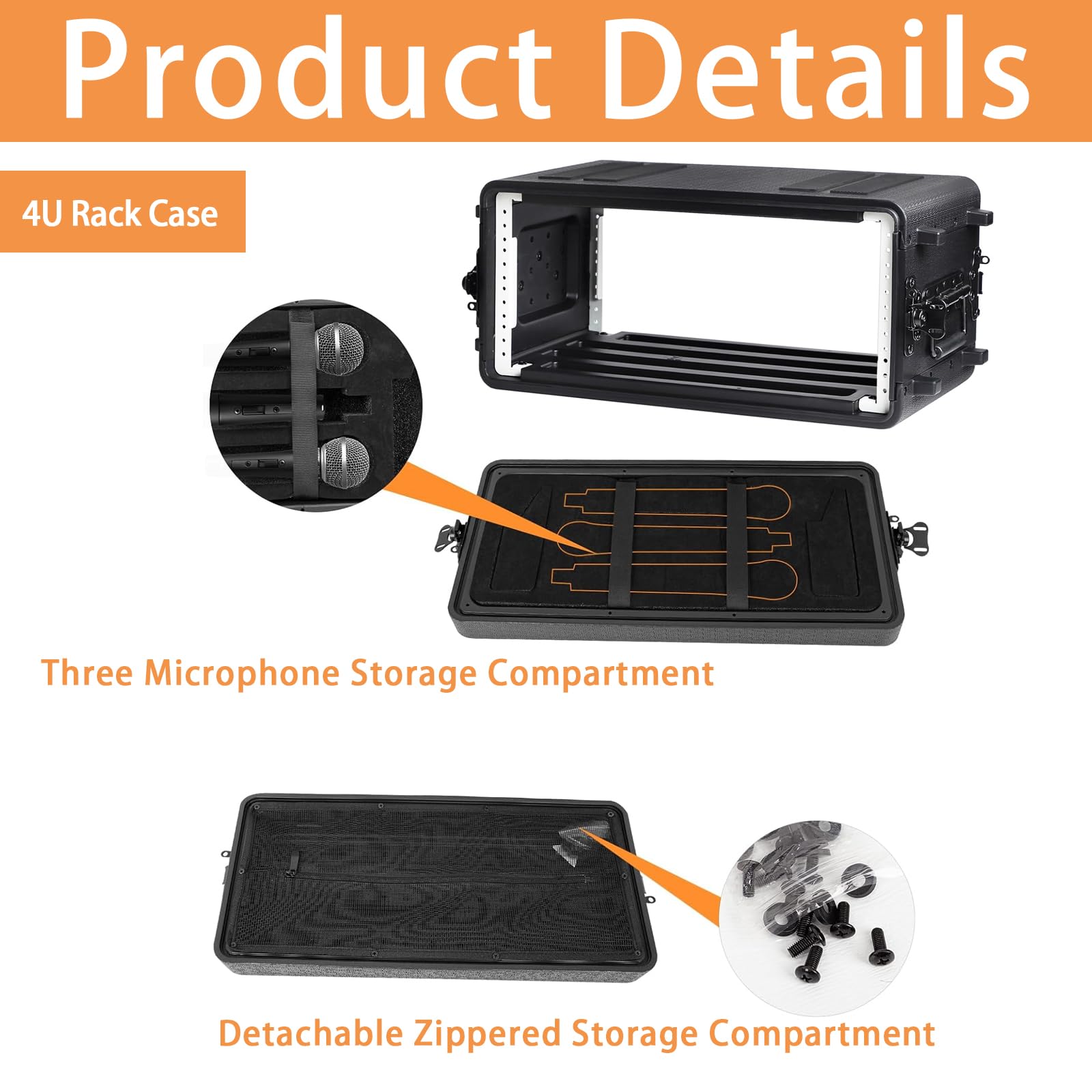 HOHIYO Rack Case, 4U Shallow 11