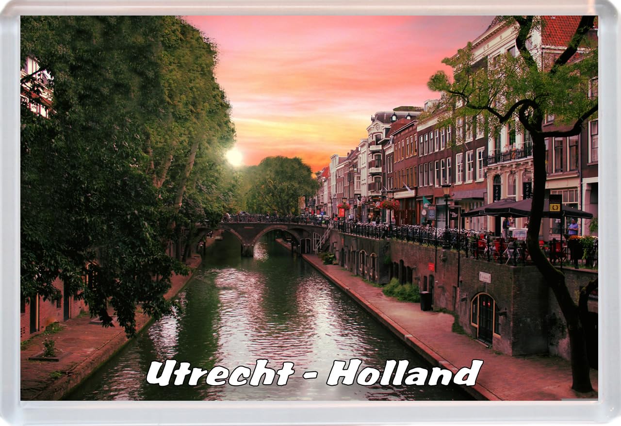 Baked Bean Store Multicolor Utrecht - Holland - 96 X 67Mm Jumbo Fridge Magnet/Magnets Bbsfhm786