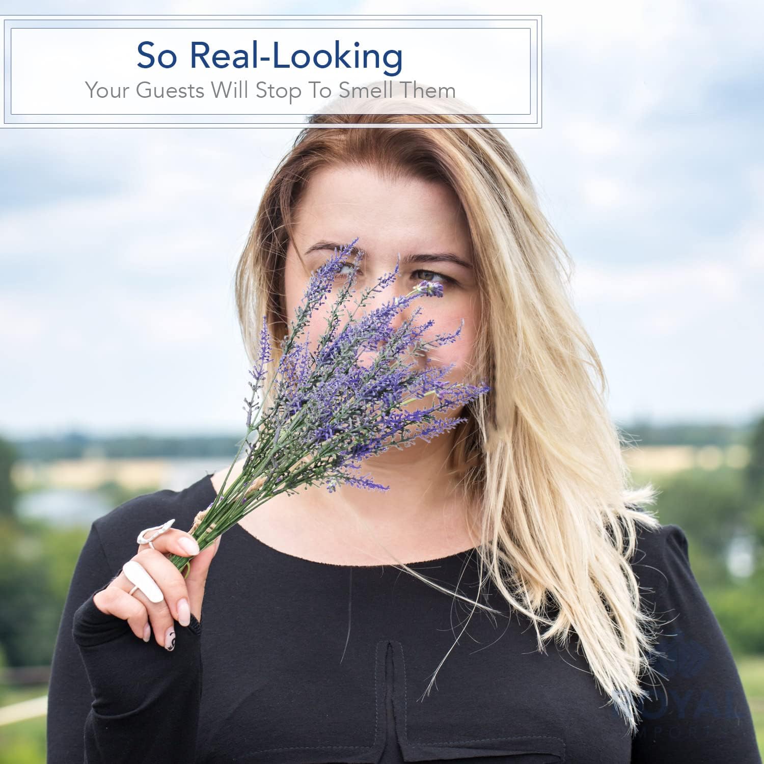 Royal Imports Artificial Lavender Purple Flowers - 12 Single Stems for Bouquet, Home Patio Decoration, Wedding Centerpiece, Wreaths, Floral Arrangements - Image 3