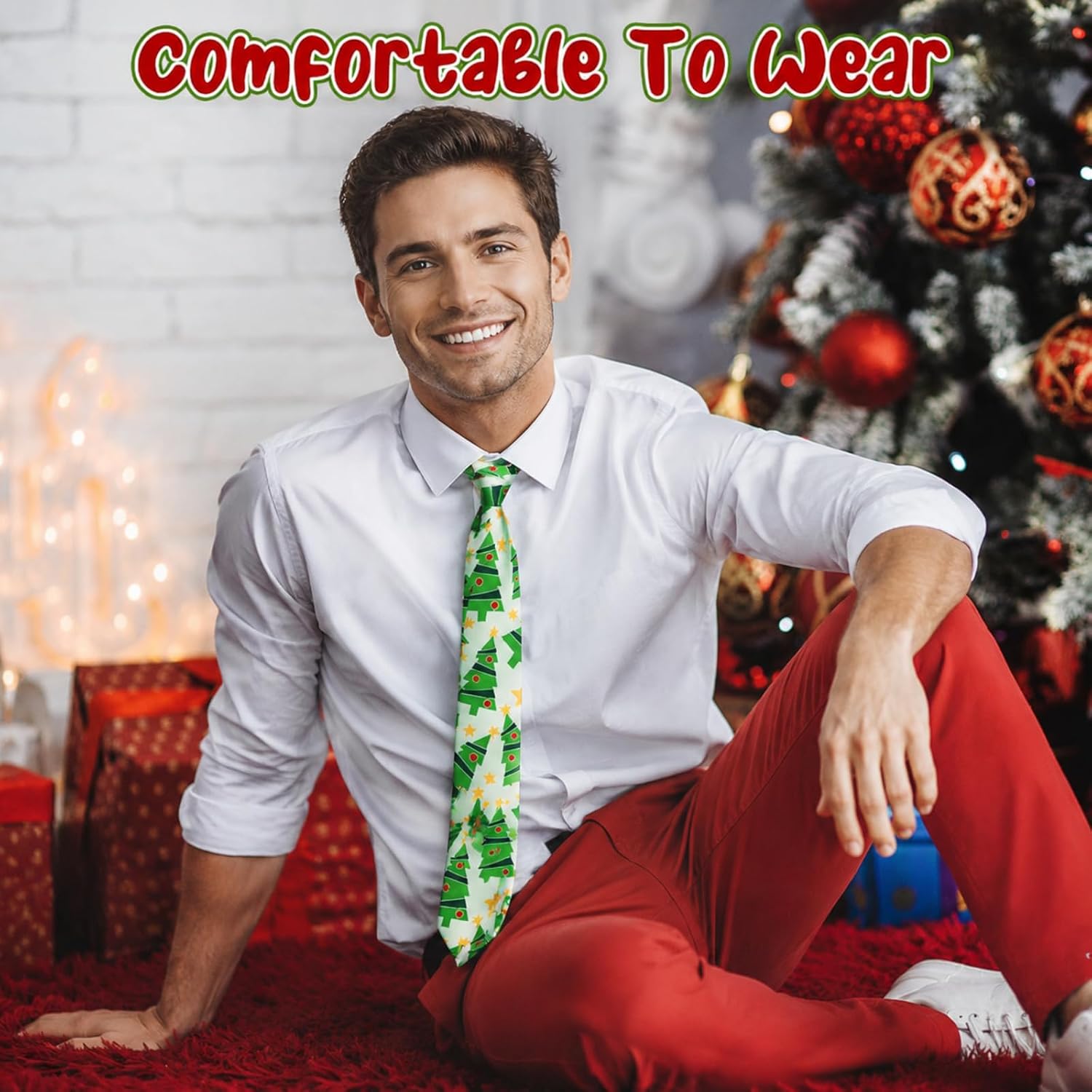 Syhood Halloween Ties for Men Necktie Tie Pattern for Holiday Party image 4