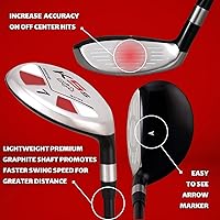 Vista 3 de Majek Golf para hombre todo híbrido #7 Senior Flex diestro nueva utilidad A Flex Graphite Golf Club