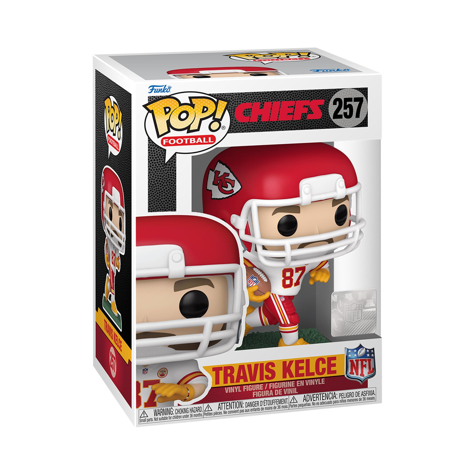Pop! NFL: Chiefs - Travis Kelce - (away) - Collectable Vinyl Figure - Gift Idea - Official Merchandise - Toys for Kids & Adults - Sports Fans - Model Figure for Collectors and Display