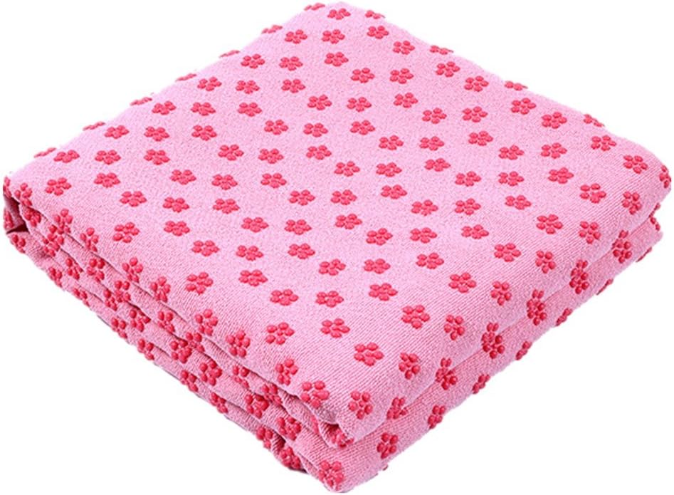 DreamHigh Microfiber Soft Yoga Towel Non Slip Sweat Absorbent Yoga Mat Towel 24 x 72 Pink