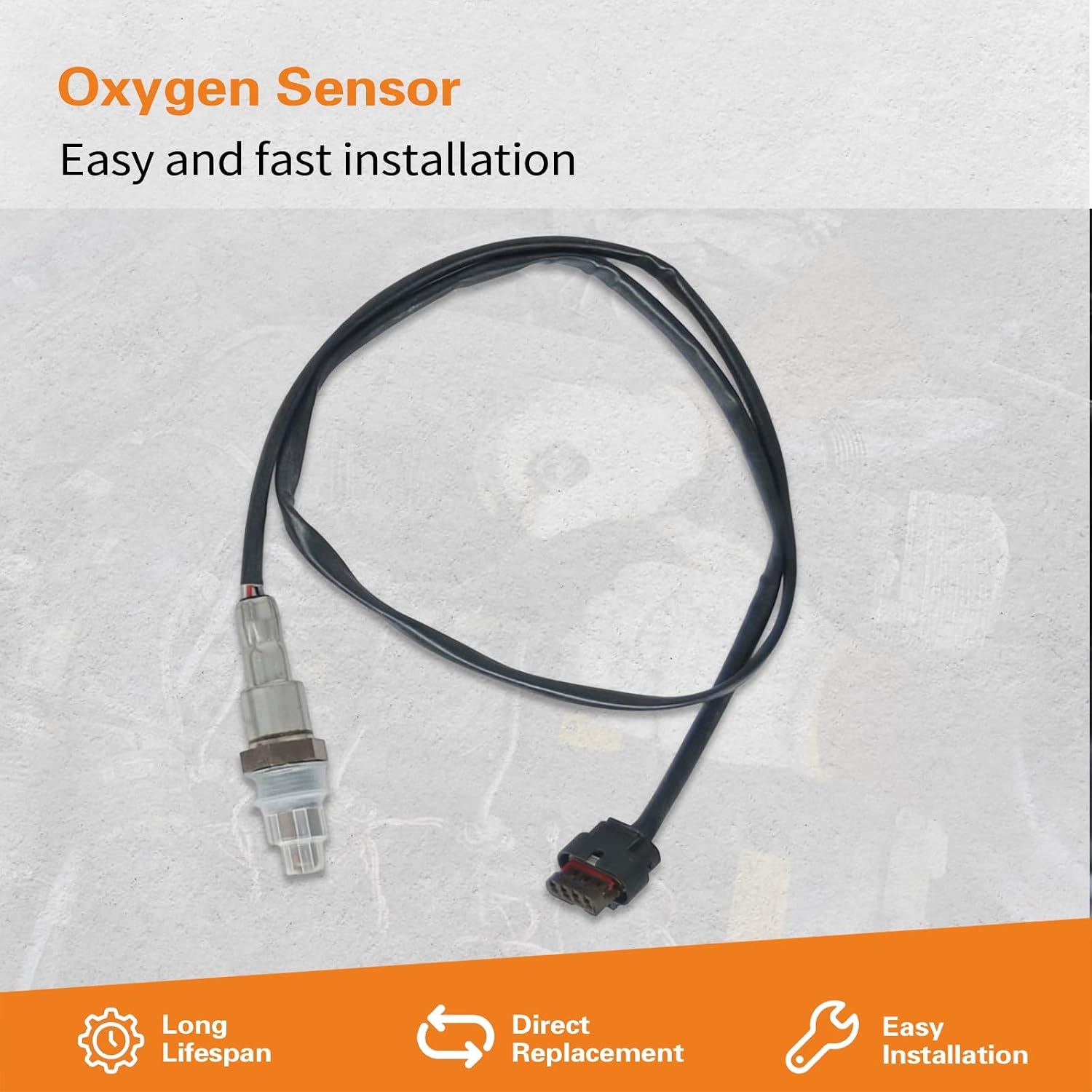 2Pcs Upstream and Downstream Oxygen O2 Sensor for Edge 2.0L 16-19,Escape 2.0L 17-19,Explorer 2.3L 16-19,Focus 2.3L 16-18, Fusion 2.0L 17-20,MKZ 2.0L 17-20 TurbochargedOE#234-5173,34-8039