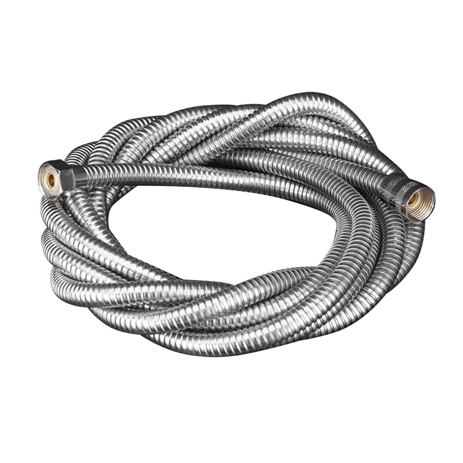 Manguera universal de recambio para cabezal de duc Flexo De Ducha Y Bidé G1/2 Plata 250cm/300cm Acero Inoxidable(250cm)