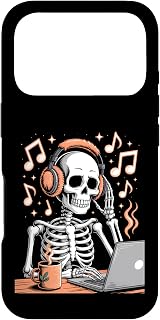 Halloween Skeleton Chilling Music Costume Case for iPhone 17 Pro