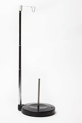 Miniatura 2 de Embroidex - Soporte ajustable para carrete de hilo único  Soporte independiente para hilo de bordado, costura o acolchado  Base de plástico pesado