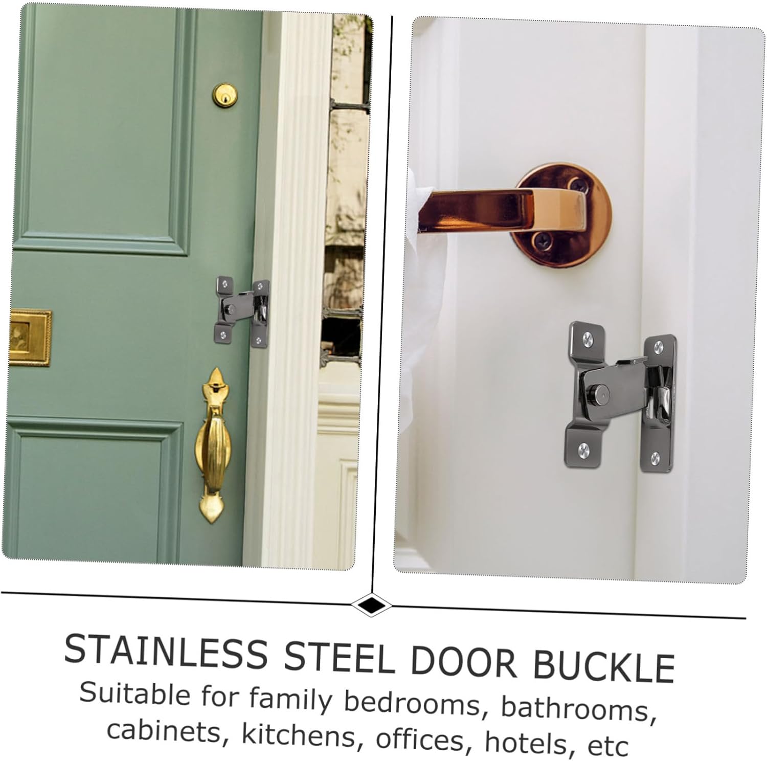 Sliding Door Lock,Small Bolt Lock,1 PC 90 Degree Door Buckle Padlock Hasp Clasp Staple Door Hasp Lock Padlock Hasp Lock Padlock Hasp for Lockers Padlock