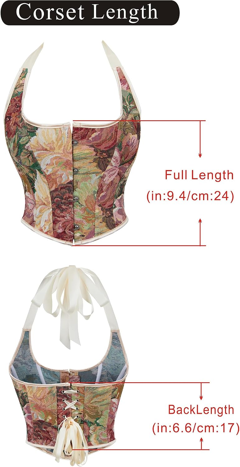 Alivila.Y Fashion Womens Burlesque Lace Underbust Corset Bustier