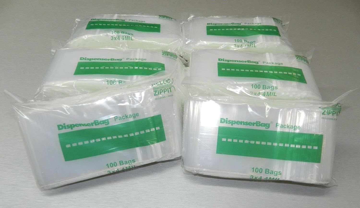 Reloc Zippit Bag 3"X4" Clear 4Mil Reclosable Per Pack of 1000