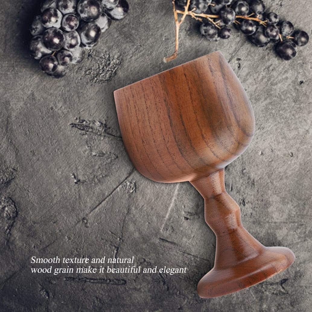 Madera Cáliz, Taza de Madera de Madera sana Copa de Bebida Elegante Copas de Múltiples Funciones del vino Café Té Leche