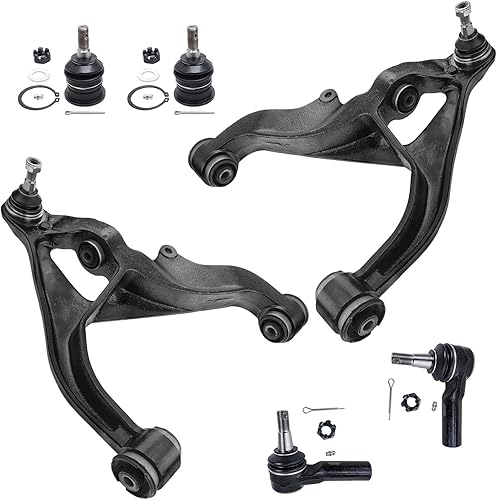 Miniatura 117 de Detroit Axle - Kit de brazos de control AWD para cargador Chrysler 300 Dodge Challenger Magnum, 2 brazos de control superiores delanteros con rótula