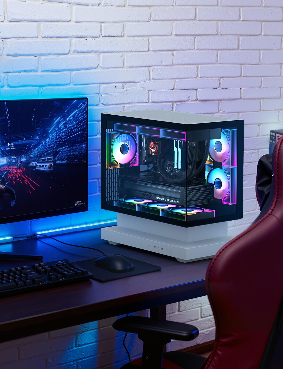 darkFlash Confezione da 3 ventole per case PC da 120 mm, PWM ARGB Sync, ventole di raffreddamento indirizzabili RGB per case del computer e flusso d'aria elevato (DM8, nero)