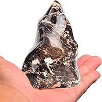 Vista 31 de AMOYSTONE Torres de Piedra en Forma de Llama de Cuarzo Rosa y Azul, Grandes Cristales Curativos de Cuarzo para Decoración del Hogar 1.0LBS