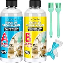 JDiction Brush-On Silicone Mold Making Kit, 10-15 Minutes Fast Cure 20OZ Super Elastic Mold Making Liquid Silicone Rubber for Resin Molds/Various Craft Molds