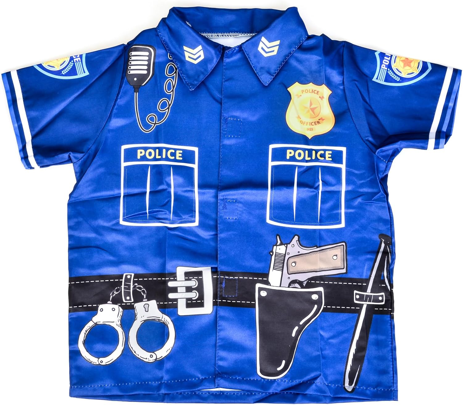 A Miaow Festival Celebration Costume Police Officer Doctor Firefighter Uniform Role Play Short Sleeve Shirt Party Dress Up