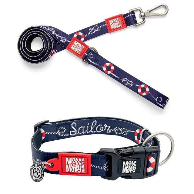 Foto 6 de 6 de MAX & Molly - Collar de Neopreno Acolchado Suave para Perro, con identificación Inteligente, Etiqueta QR…