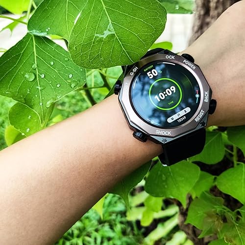 Miniatura 8 de Relojes inteligentes militares para hombre, 5 ATM, impermeable, ultra resistente, con llamadas Bluetooth, monitor de salud, podómetro, batería extra