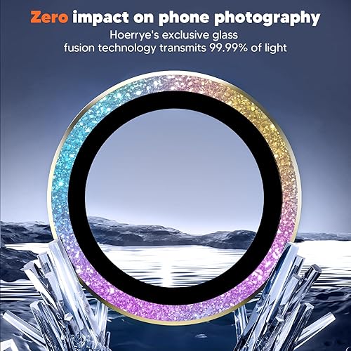 Miniatura 9 de Hoerrye Protector de lente de cámara para Samsung Galaxy S24 Ultra, compatible con fundas, protector de pantalla de vidrio templado Ultra-HD 9H,