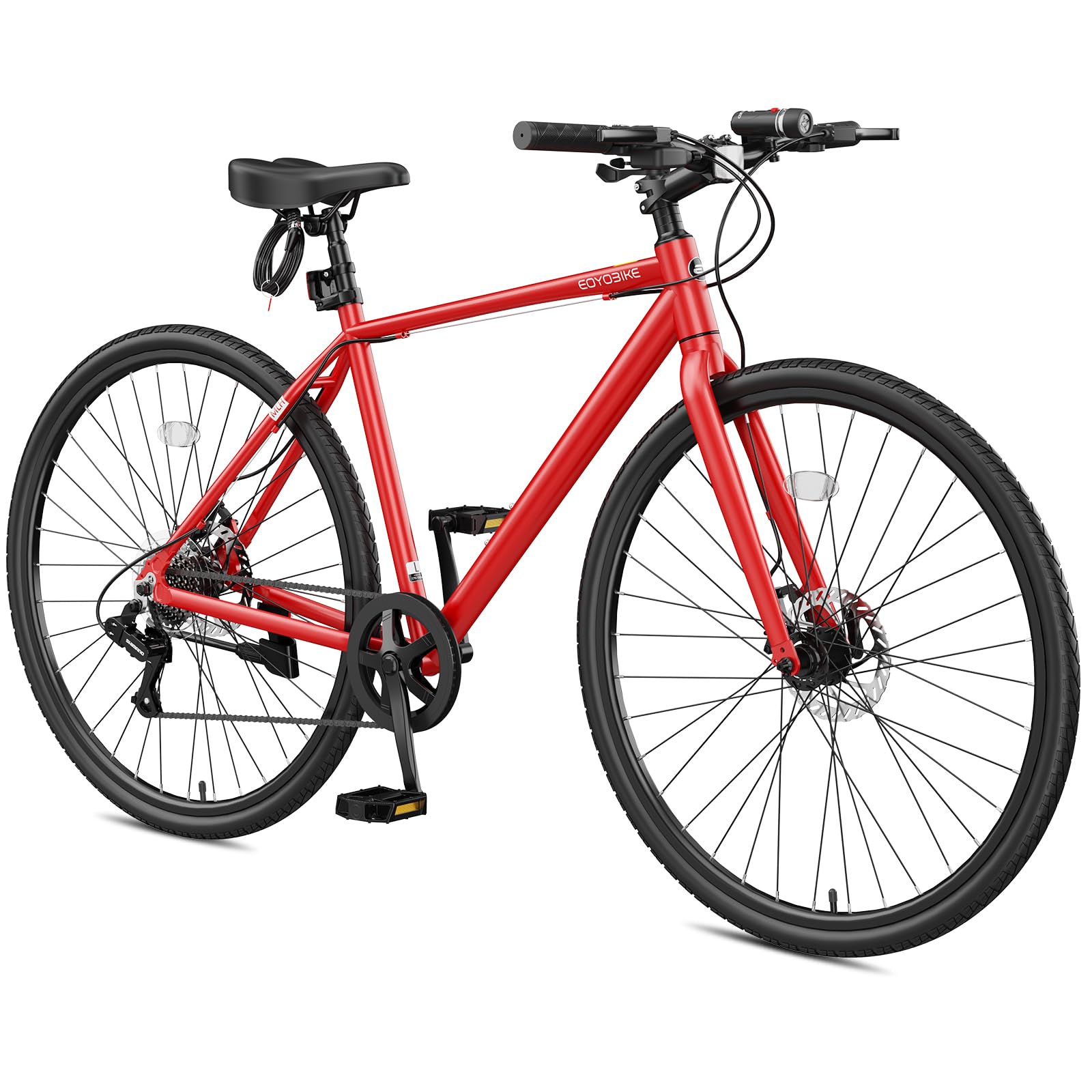 Amazon.com: NAIZEA 700C Hybrid Bike for Adults, Aluminum Frame