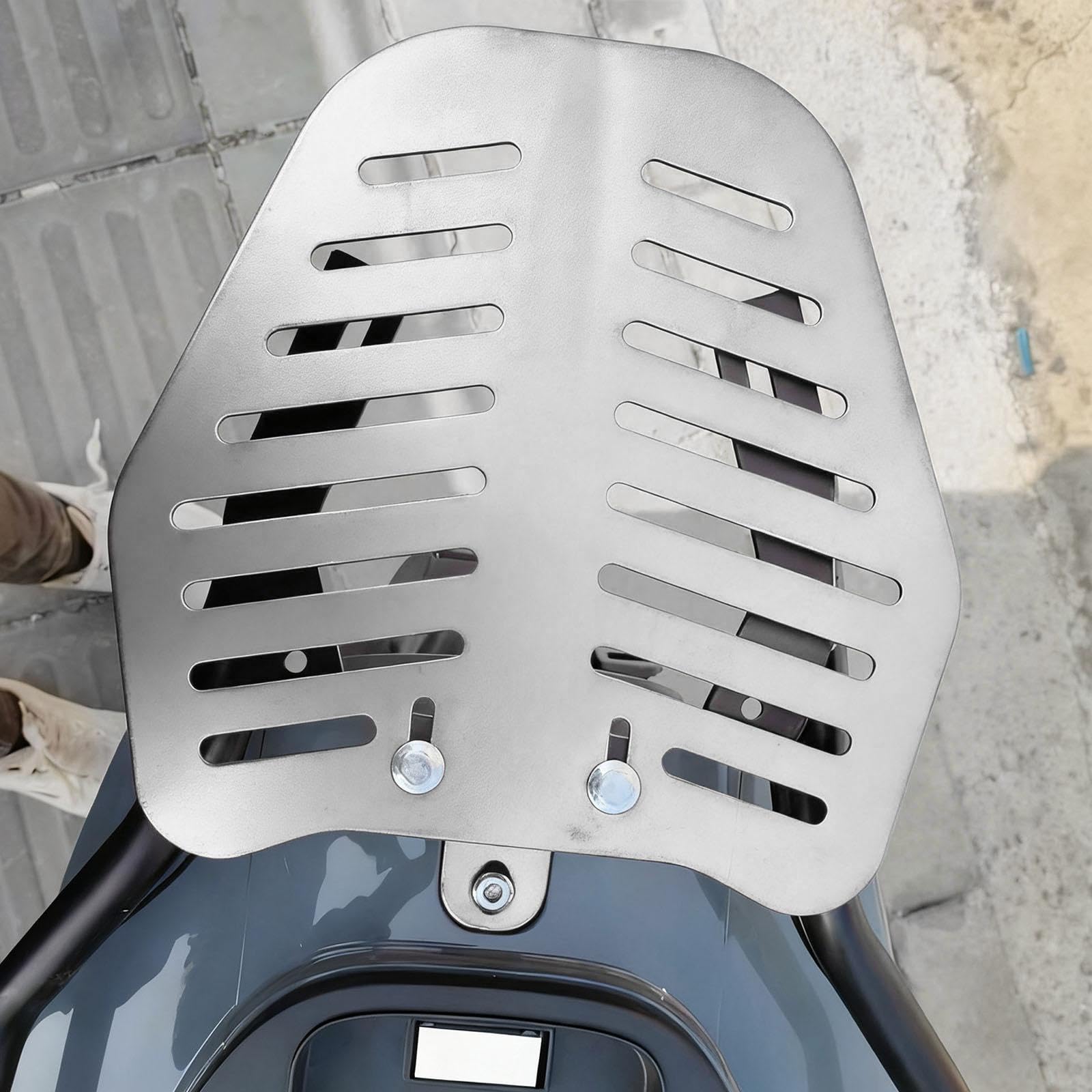 Portaequipajes trasero con soporte para caja de comida para llevar, accesorio de fijación de hierro, fácil instalación, estante resistente para