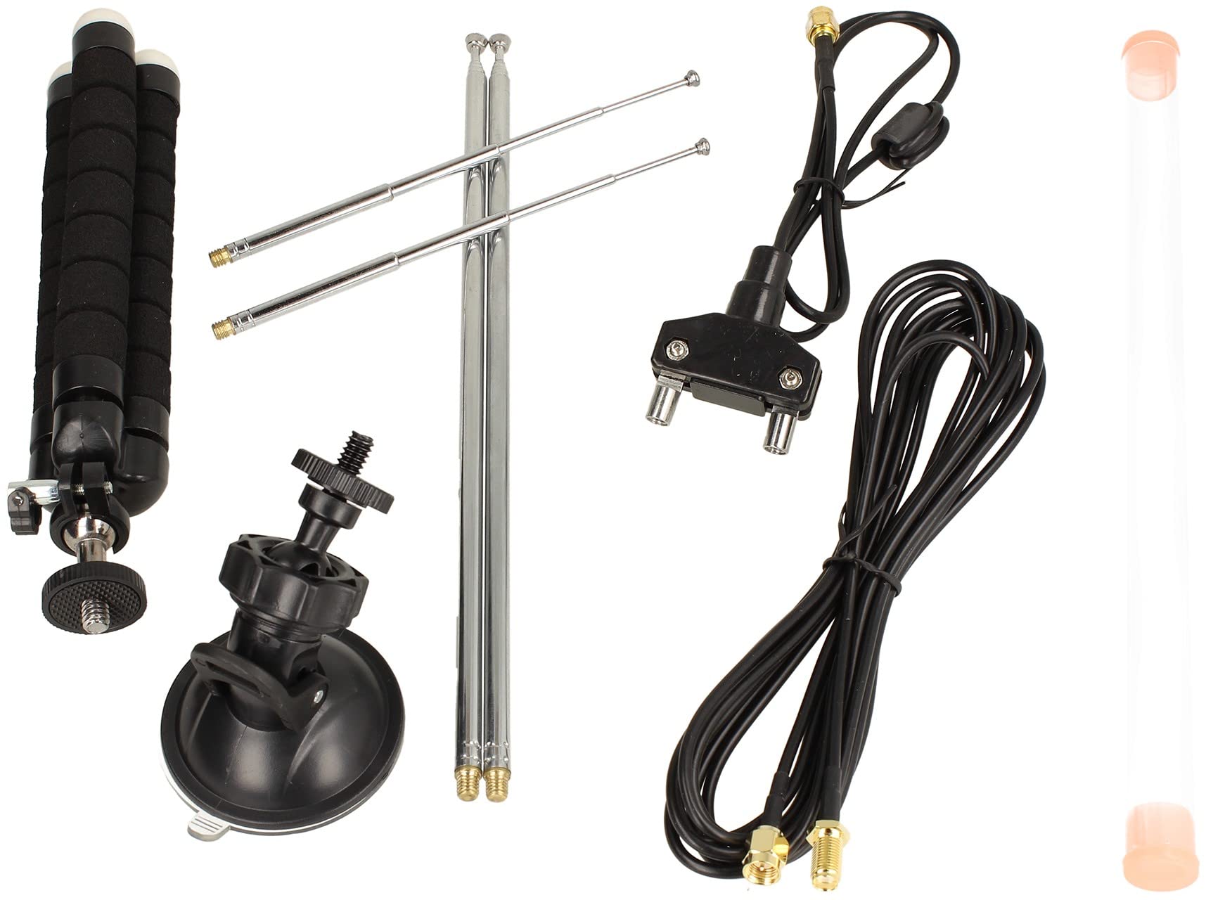 Kit d'antenne multi-usages Dipôle pour VHF UHF FM jusqu'à 1,5 GHz | SDR | DAB/DAB+ Radio FM | CB | Radio amateur, etc.