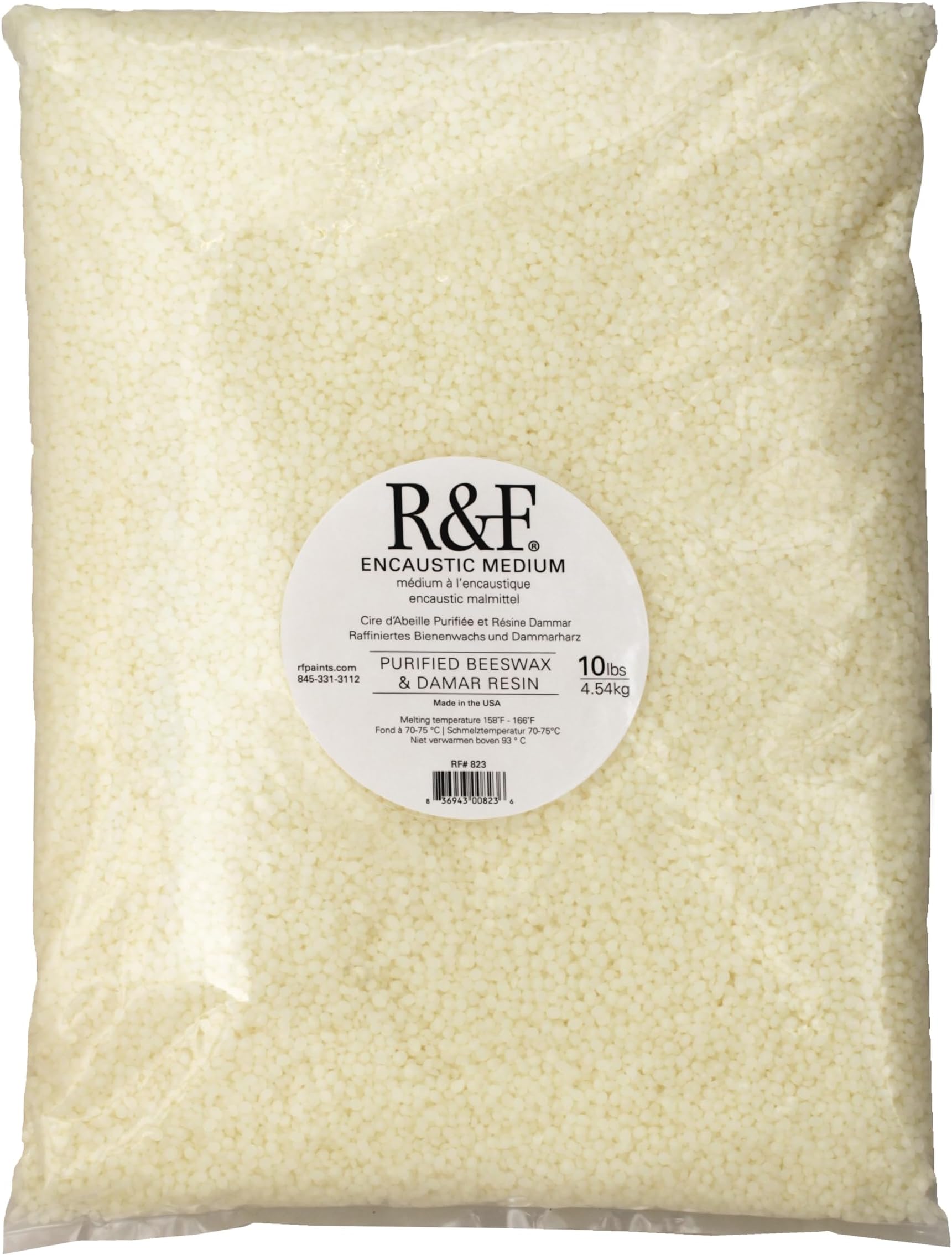 R&F Handmade Paints Encaustic Medium Bagged Paint, 10-Pound (823)