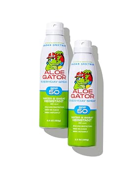 Aloe Gator Sunscreen Spray SPF 50, Broad Spectrum Protection