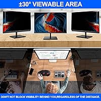 Vista 3 de Filtro de pantalla de privacidad para computadora de 24 pulgadas, protector de pantalla de privacidad para colgar compatible con monitor