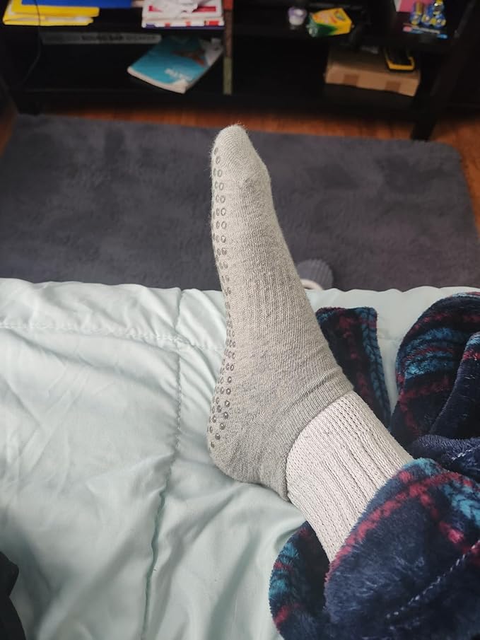 kepiibi 5 Pairs Pilates Socks with Grips for Women - Non Slip Yoga Socks