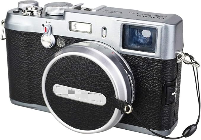 JJC Deluxe Nappa cuero tapa lente con cuerda Fujifilm X100 miniatura 4