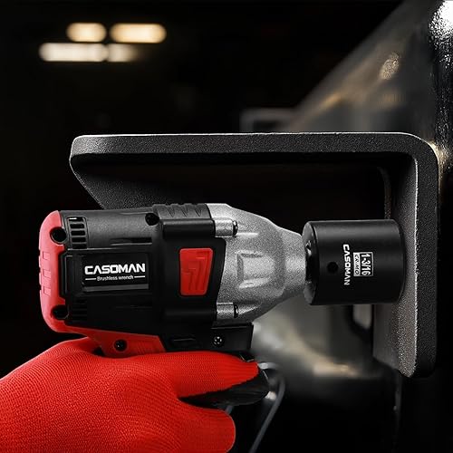 Miniatura 172 de CASOMAN 1/2" Drive x 1.417 in Deep 12 PT Socket Impacto, CR-MO, 1/2" Drive 12 Point Axle Nut Socket para una fácil extracción de las tuercas del eje