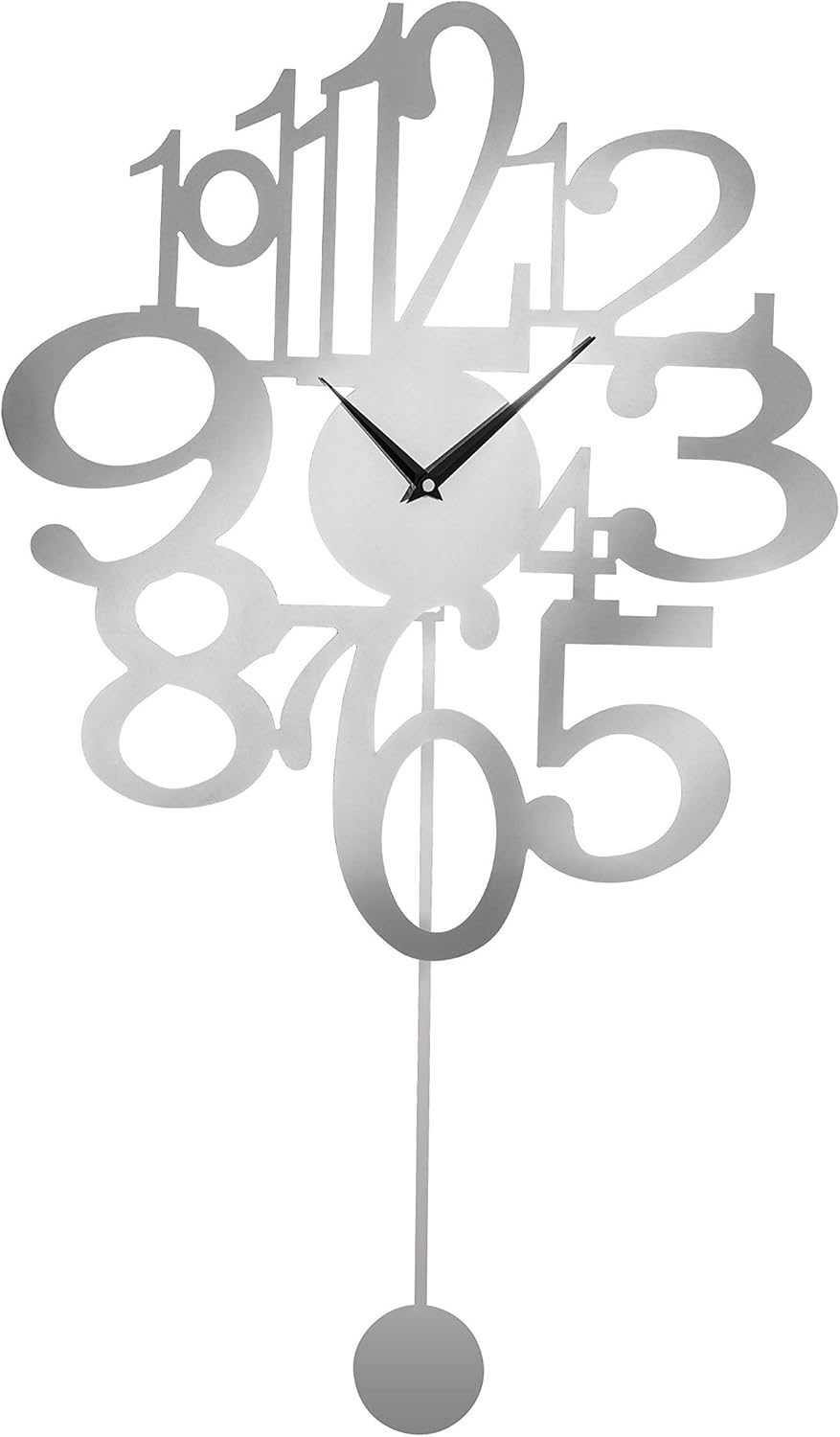 Premier Housewares Aluminium Pendulum Wall Clock Amazon.co.uk Home