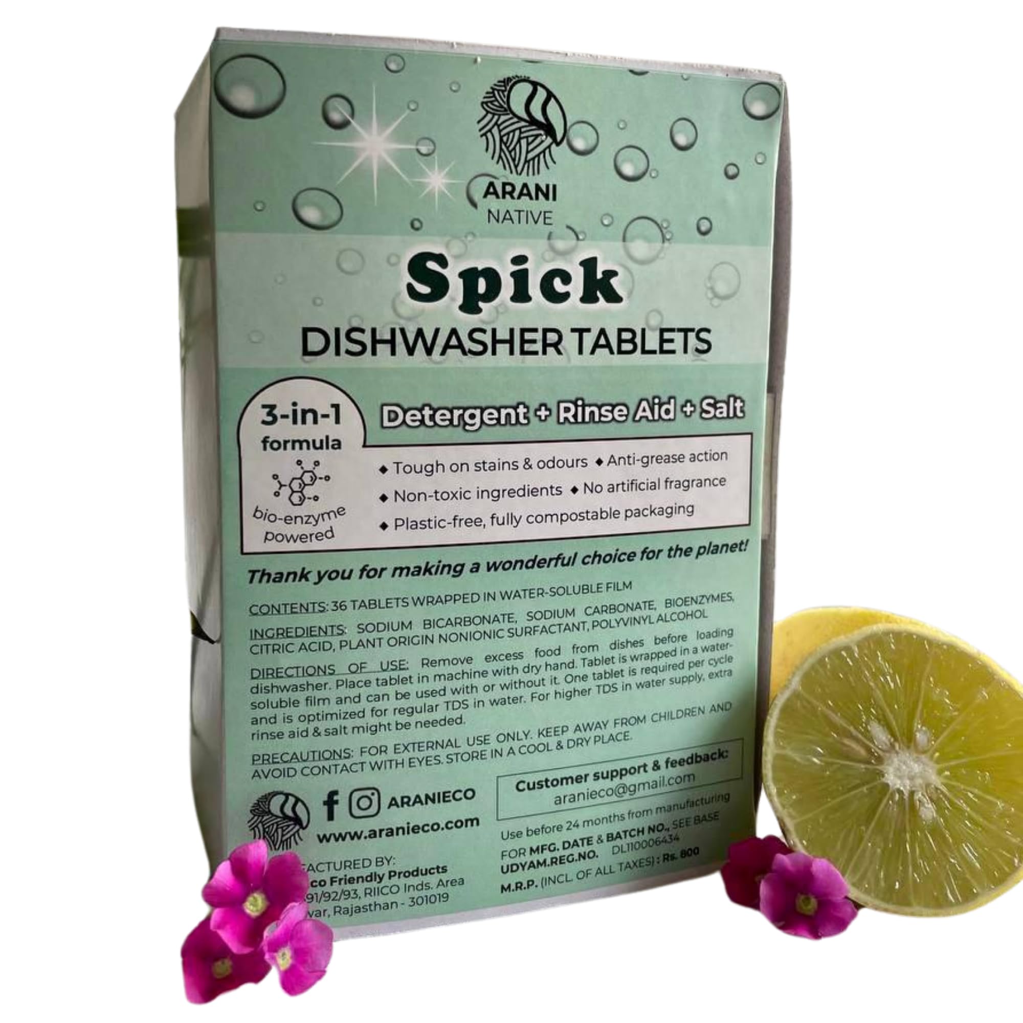 See full amazon price history chart for Arani Eco Spick Dishwasher Tablets Pack of 36 Tablets | Water Soluble packaging | Zero Waste | Zero Plastic Packaging | Rinse Aid Detergent Salt Combo Arani Eco Spick Dishwasher Tablets Pack of 36 Tablets | Water Soluble packaging | Zero Waste | Zero Plastic Packaging | Rinse Aid Detergent Salt Combo (B0CRVF17PM) Amazon Price History, Amazon Price Tracker