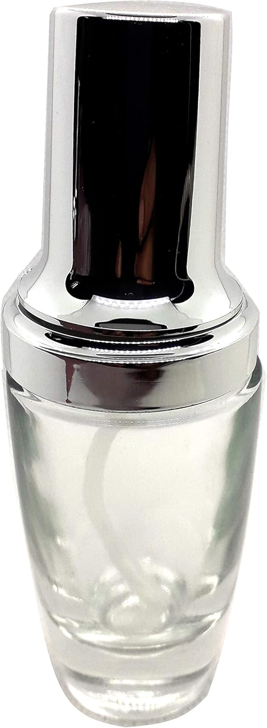 Empty Perfume Bottle Glass Conical with Silver Atomizer (30 ml)