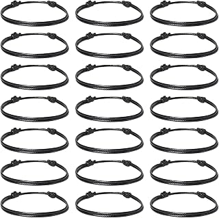 Black Waxed Cord for Bracelets Adjustable 30pcs DIY Jewelry Making Supplies