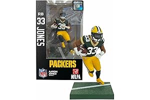 Prime Imports Dragon NFL Aaron Jones 6" Figure Series 1 Green Bay Packers (ID34899)